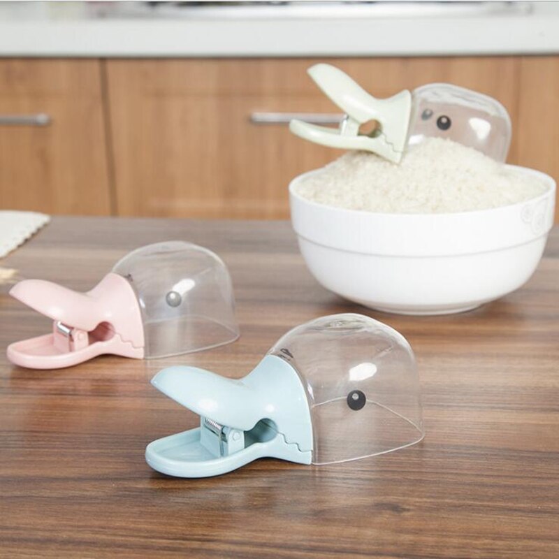 FEIGOLO cuillère à riz en tête de canard | cuillère à riz, pince à sceller transparente pelle à riz, scellage sac de riz, outils de cuisine FNS61 1 pièce
