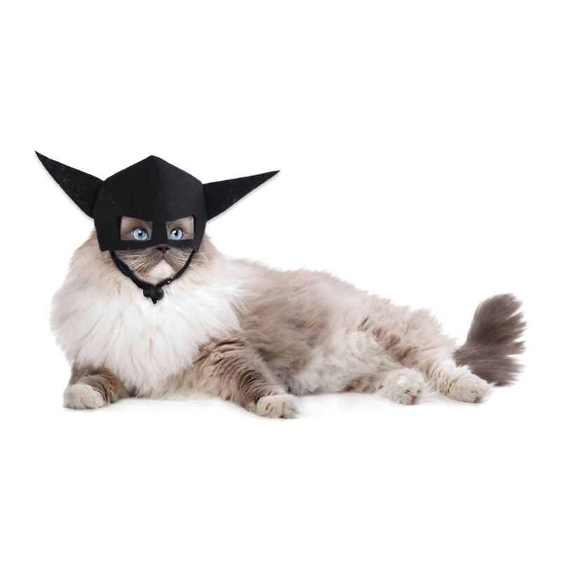 Pet Bat Hat Halloween Costume for Cats and Dogs Kitten Bat Hat with Sharp Ears Puppy Bat Mask Soft Lightweight Pet Supplies