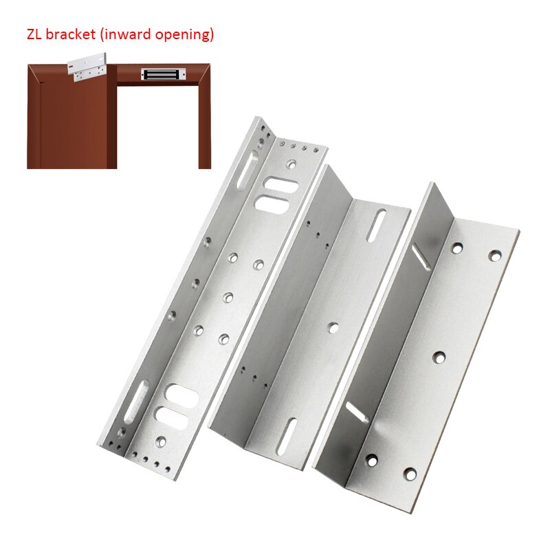 180/280350/500KG Z Bracket For Access Control System Narrow Door EM Lock Install ZL/Z/L/U Bracket For 600LBS Magnetic Lock
