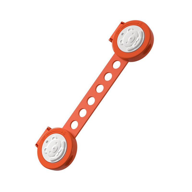 1 pz protezione di sicurezza per bambini blocco dell'armadio per bambini protezione di blocco in plastica dei bambini chiusura dai cassetti delle porte: Rosso