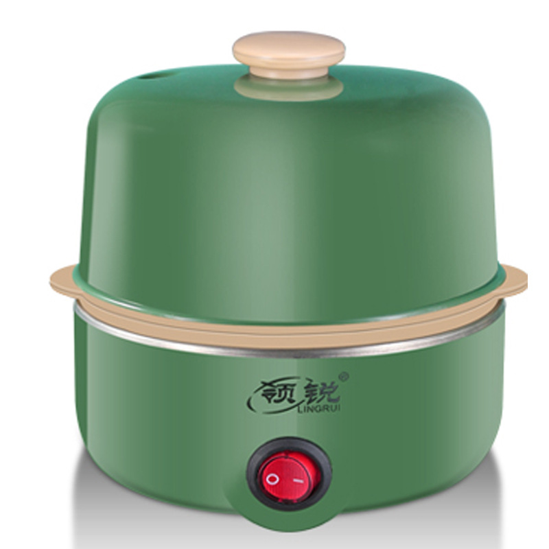 Portable Electric Egg Boiler 7/21 Eggs Three Layers Automatic Mini Steamer Kitchen Cooking Tools Egg Cooker Breakfast Machine: green