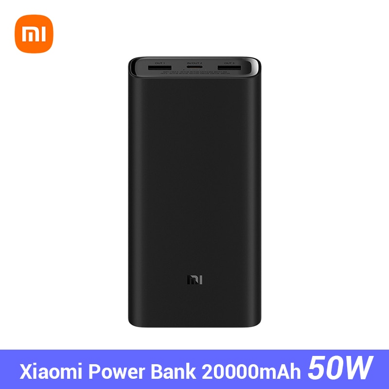 Xiaomi – batterie externe Portable 20000mAh, Powerbank 3, 50W, PB200SZM, USB type-c, charge rapide, Mi 20000