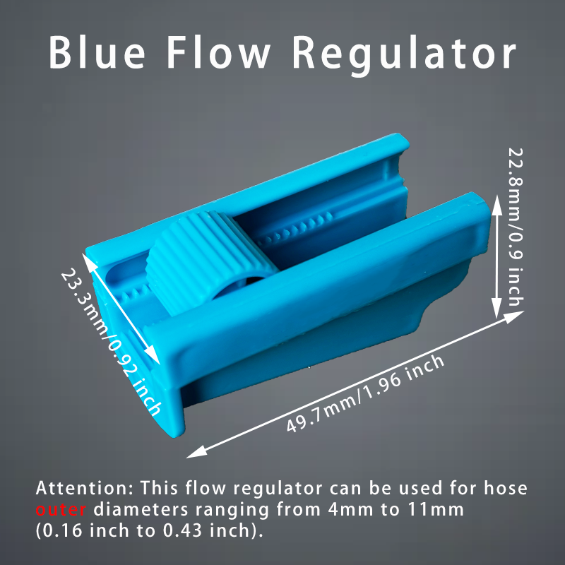 5pcs Hose Flow Regulator Water Flow Control Valve Regulating Switch DIY Flow Regulator Plastic for Irrigation Garden Laboratory