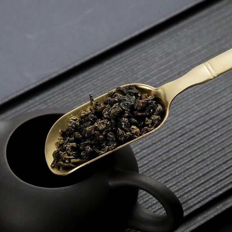 Chinese Tea Spoons Copper Tea Scoop Spoon Tea Leaves Chooser Holder Chinese Kongfu Tea Accessories Tools