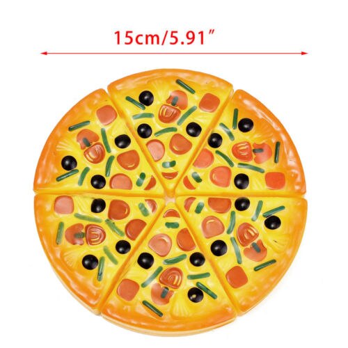 6 stk børnebørn pizza skiver pizza skiver mad legetøj toppings lade som middag køkken lege mad legetøj børn