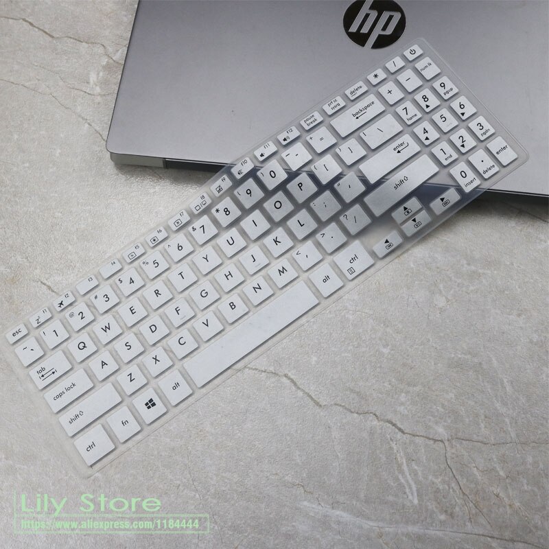 For Asus VivoBook 15 X507 X507MA X507M X507AU x507ua X507U Y5000U YX560UD X560U X560 X560UD Laptop Keyboard Cover Skin Protector: silver
