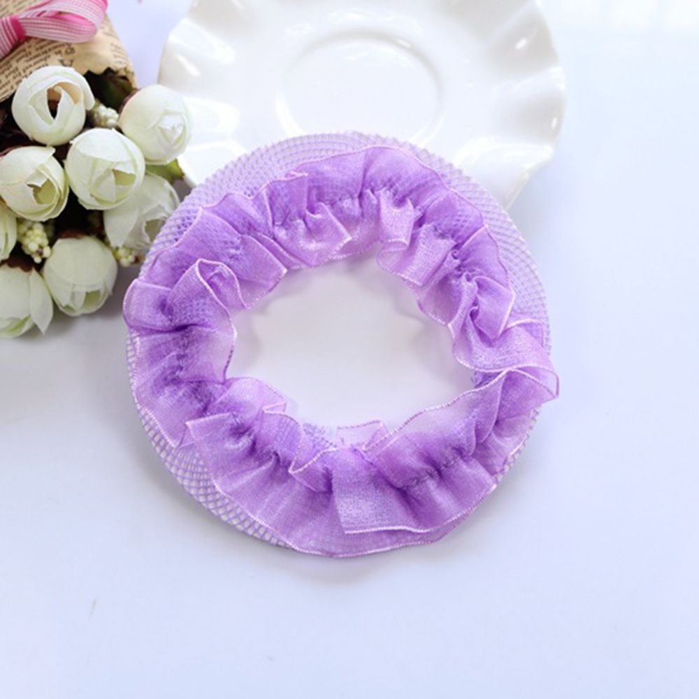 1 pcs Cute Girls&#39; Flower Bun Hair Nets for Dancersr Kids&#39; Bun Net Bun Cover Hair Accessories Dancewear Hairnet For Girls
