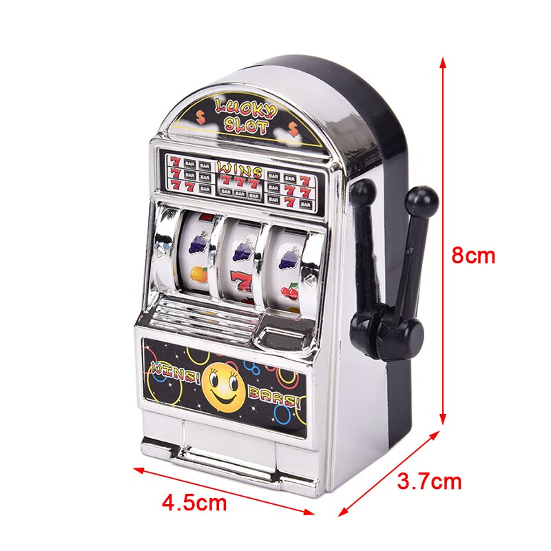 1pc Lucky Jackpot Mini Fruit Slot Machine Fun Birthday Kids Educational Toy 4.5cm*3.7cm*8cm