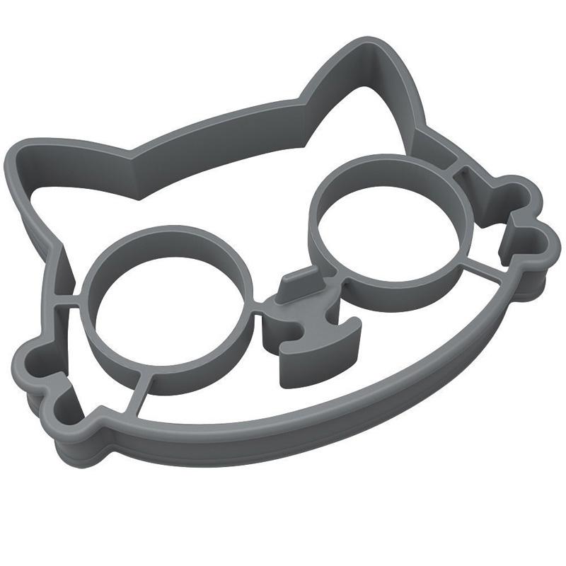 nicht-Stock Nette Silikon Spiegelei Formen Crêpièbetreffend Ring ehemalige Kochen Werkzeuge Küchenhelfer: Katze