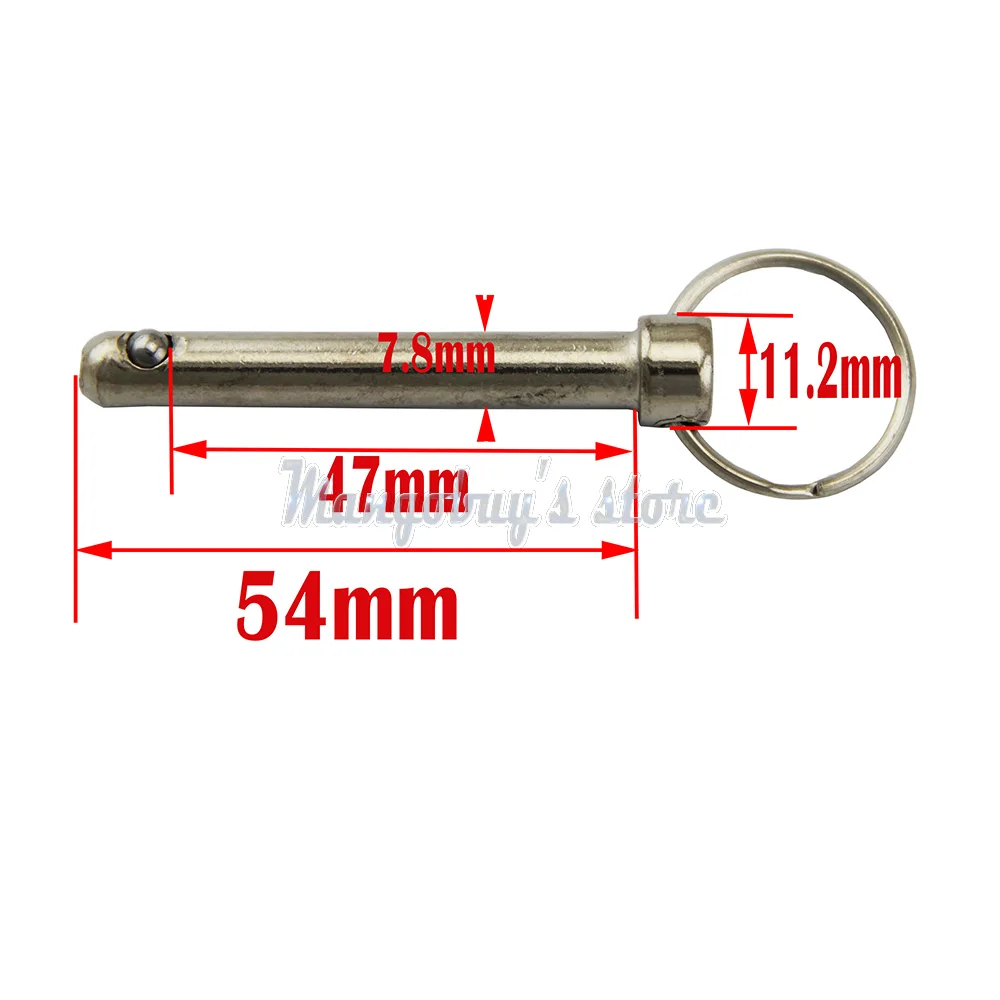 1 Piece Quick Release Push / Pull Ball Lock Pins Pin Diameter 6mm 8mm 10mm With Sprung Ball End: VIOLET/紫罗兰