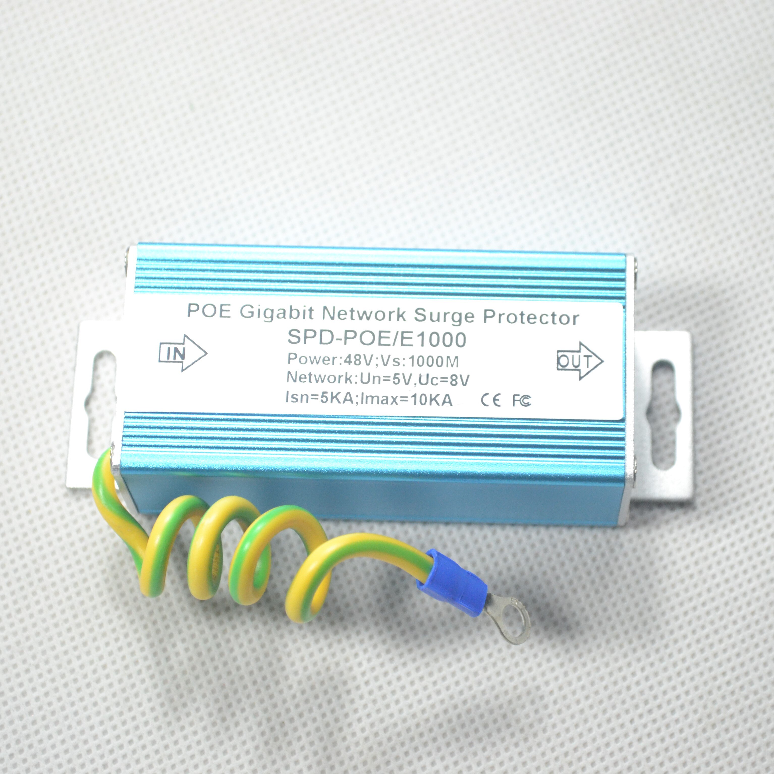 POE Gigabit Network Surge Protector RJ45 Thunder power surger protection Lightning Computer PC Cable Arrester