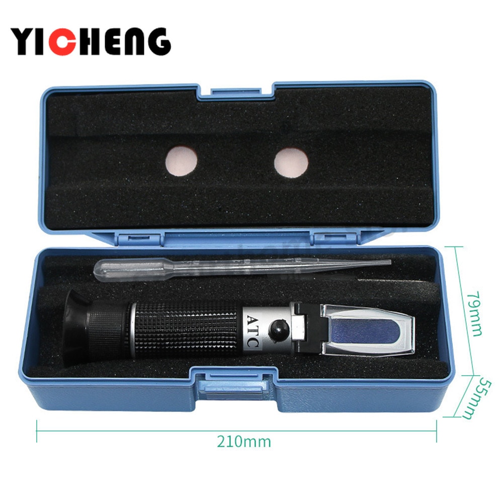 Portable Abbe Refractometer 0-32/80Sugar Meter Refractive Instrument Optical Refraction Food and Beverage Sugar Content Detector