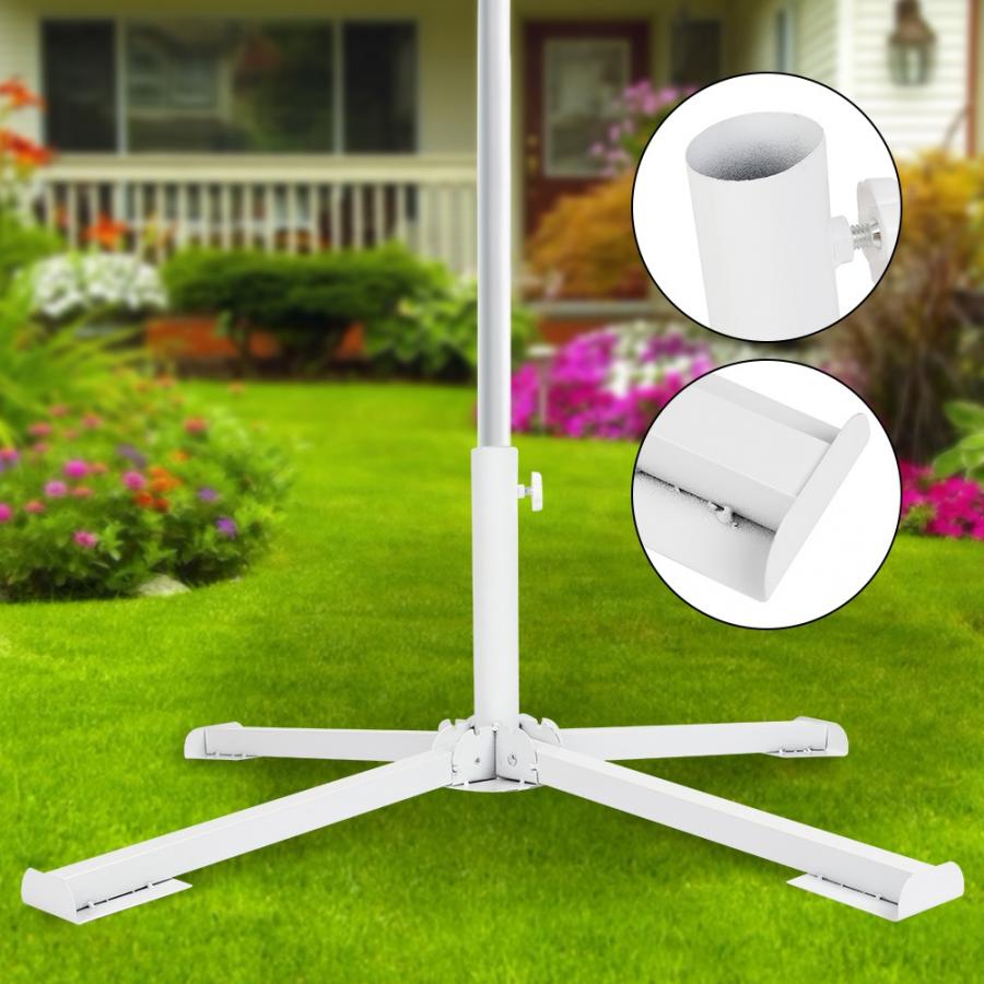 Portable Sun Umbrella Four-Legged Base Beach Umbrella Stand Foldable Sunshade Holder