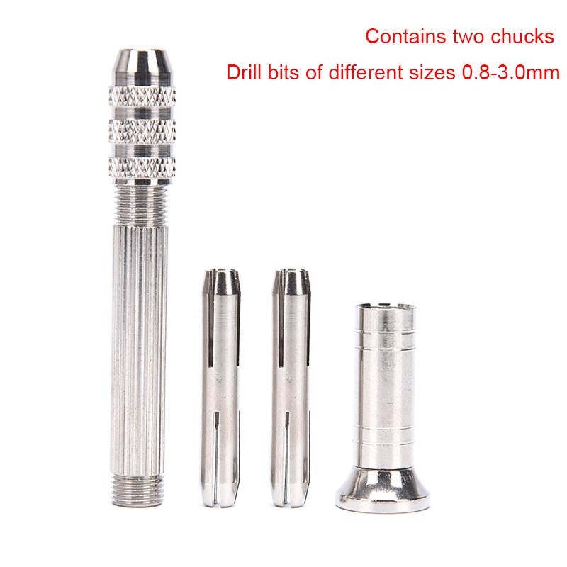 1 Set Metal Good Hand Drill Equipments Resin Mold Tools And Handmade Jewelry Tool With 0.8mm-3.0mm Drill Screw