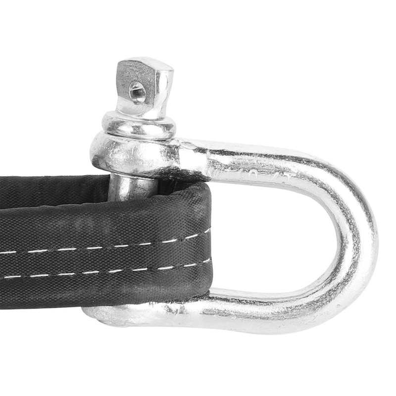 tow strap Car tools 5m/16.4ft Recovery Tow Strap Kit 8Tons Break Strength Winch Tie Down Rope Winch Rings Set with Storage