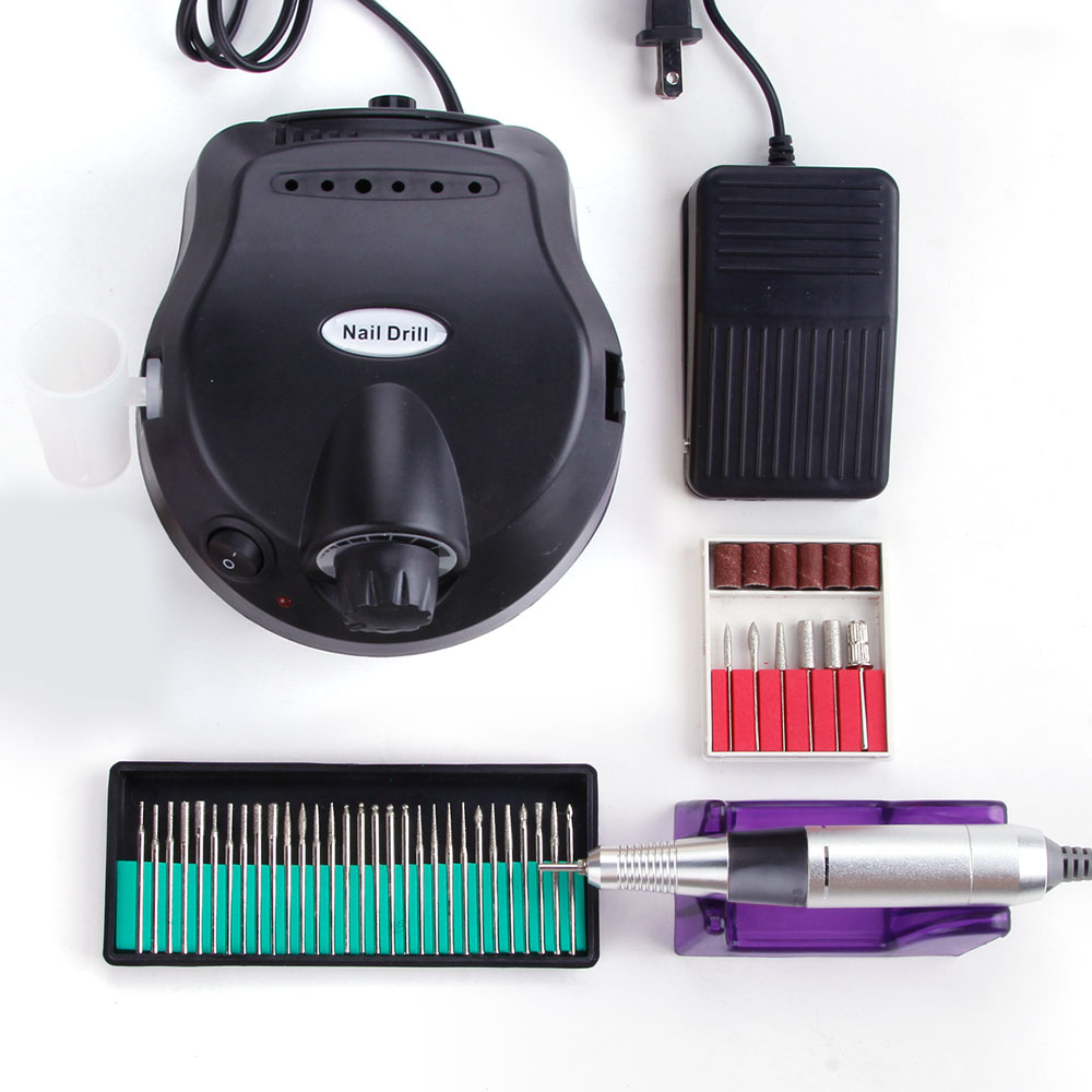 Elektrische Manicure Machine Nail Boren Tool Set Pedicure Apparaat Frezen Diamond Cutters Cuticle Remover Bestanden Mill Cutter