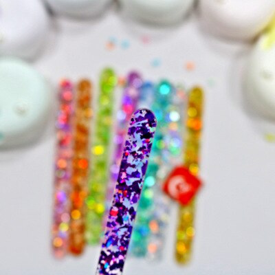 20pcs acrylic jelly color scrub cakesicle sticks parent-child DIY ice cream stick popsicle craft model tool Cupcake Toppers: 7