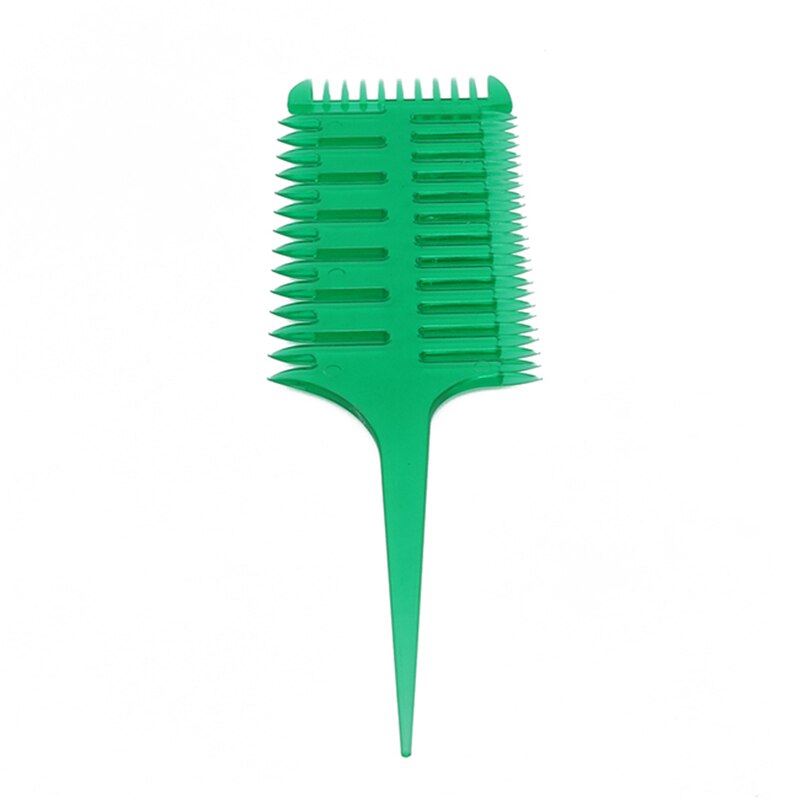 Barber Salon Style Haircut Comb With Tail Fish Bone Shape Colorful Women Updo Big Tooth Comb Hair Dyeing Tool