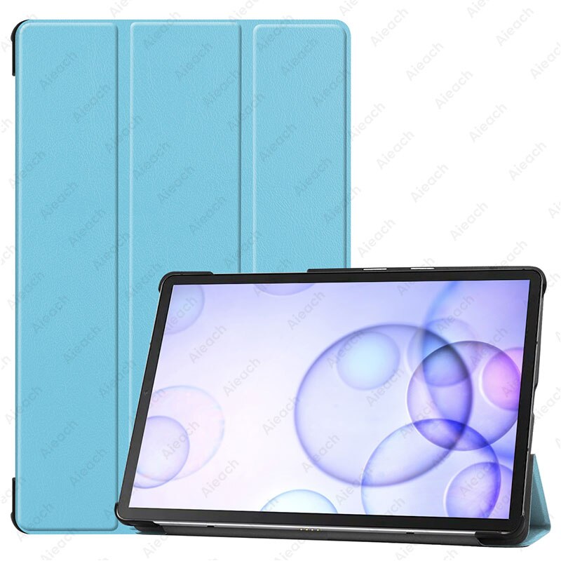 For Samsung Galaxy Tab S6 10.5 SM-T860 SM-T865 Case Magnetic Stand Cover For Galaxy Tab S6 10.5 Tablet Case Funda Capa: Sky blue