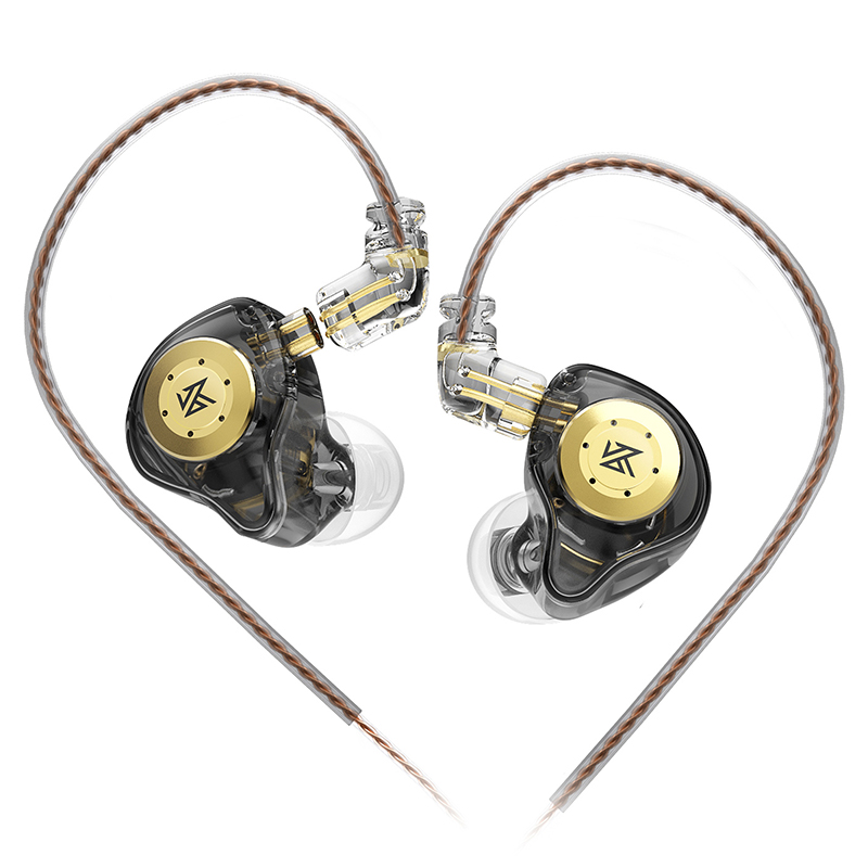 KZ edx pro auriculares dinámicos en el oído Monitor Hifi auriculares con cable bajo estéreo juego música auriculares con cancelación de ruido: Rojo
