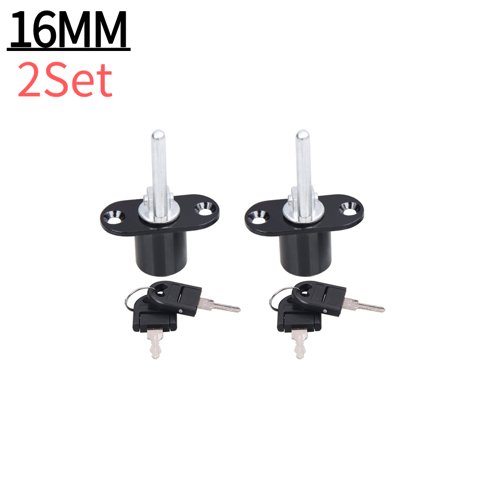 16/19mm Cam Cylinder Triple Lock Zinc Alloy Desk Cabinet Drawer Front Lock With Keys Office Desk Drawer Locks Furniture Hardware