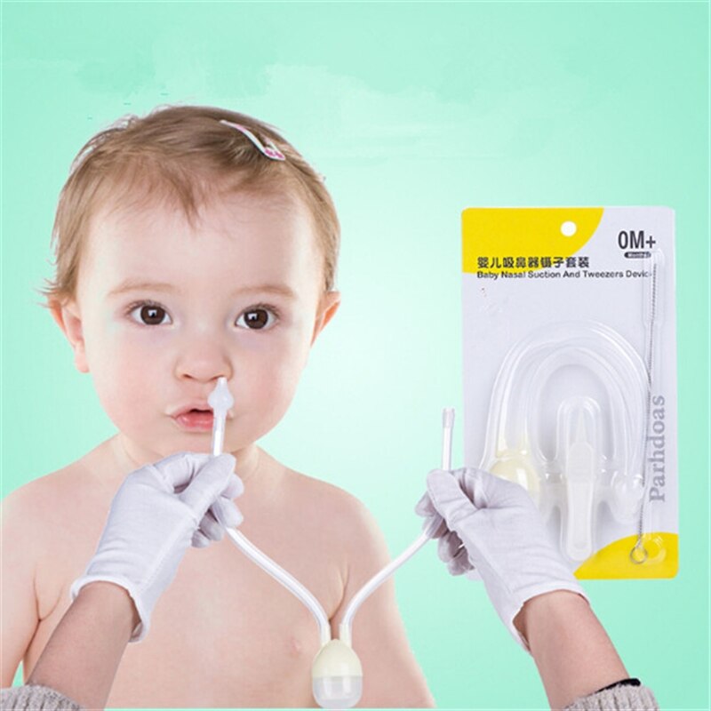 Aspirateur Nasal pour bébé dispositif d'aspiration nasale dispositif d'aspiration de la bouche nettoyant pour le nez empêchant le refoulement aspirateur soins des enfants en plastique