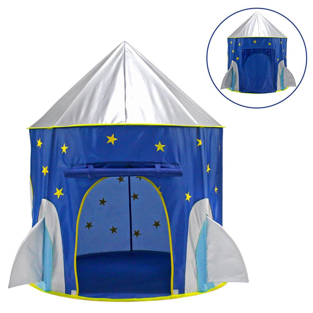 3 In 1 Raket Tent Draagbare Kinderen Tent Baby Speelgoed Vouwen Kruipen Tunnel Playhouse Kinderen Tipi Tent Oceaan Bal zwembad Pit Huis