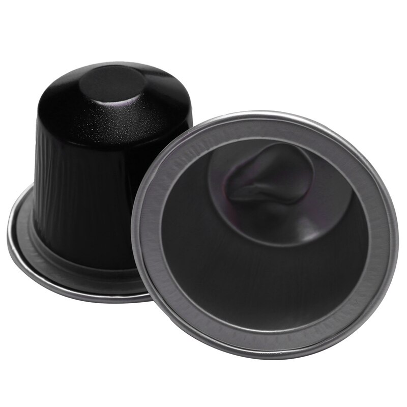 100 Sets Refillable Coffee Capsule Cup Disposable Nespresso Pod for Nescafe Automatic Coffee Machine Food Package Cafe Supplies