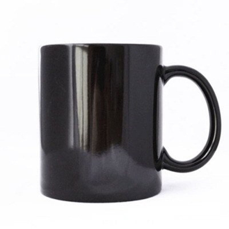 Taza de Panda con mensaje de calor, taza creativa de cerámica que cambia de Color, taza de té mágica, para amigos