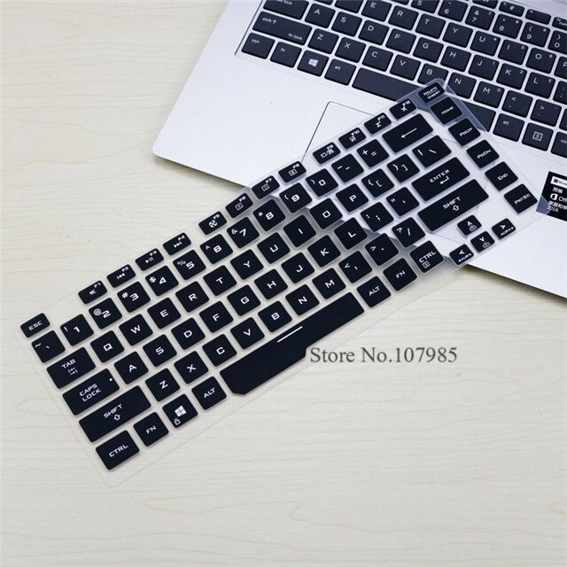 15.6 inch laptop Keyboard Cover skin For Asus rog strix G hero iii Scar 3 gl531 G531GT G531GW G531G G531GU G531GD G531GV: Black