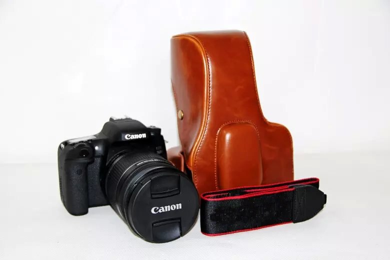 Camera Case Bag For Canon EOS 700D T5i 650D T4i 600D T3i 750D 760D PU Leather SLR DSLR Case