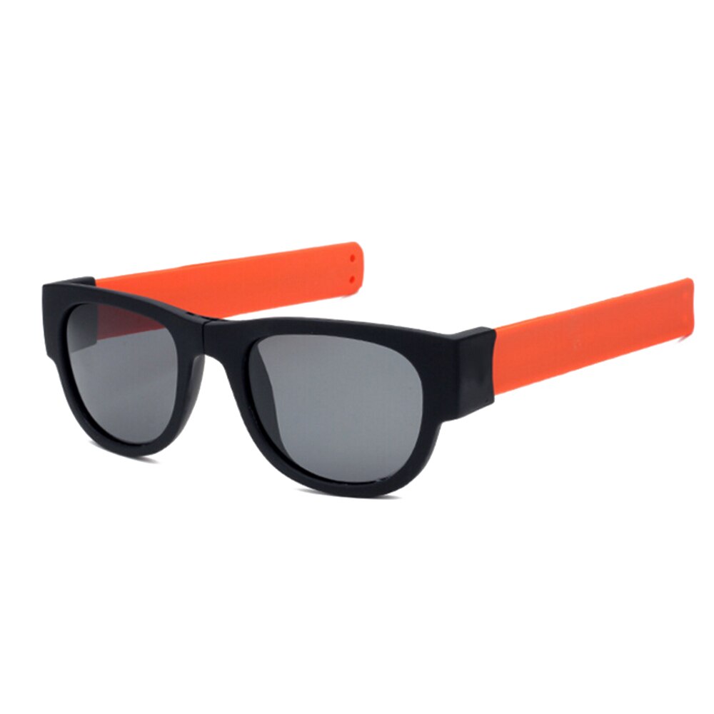 plegable hombres mujeres gafas de sol pulsera slapplable polarizadas gafas de senderismo: orange