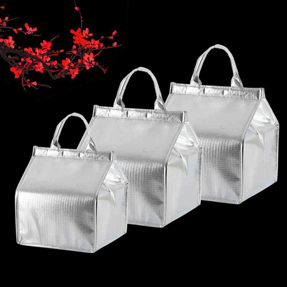1PC Foldable Multifunction Cake Insulation Bag Waterproof Aluminum Foil Cooler Bag Thermal Box Home kitchen Bag