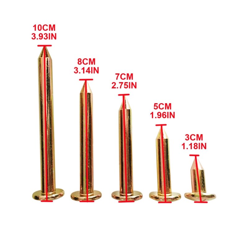 10pcs/set 3/5/7/8/10cm Surveying Steel Nails Survey Marker Cross Measuring Nails Boundary Mark Survey Stakes G8TB