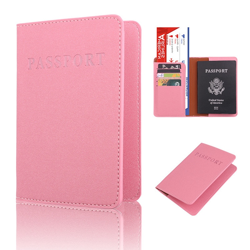 PU Lederen Paspoorthouder Reizen Accessoires Vrouwen Paspoort Cover Organizer Busines Credit Id-kaart Portemonnee