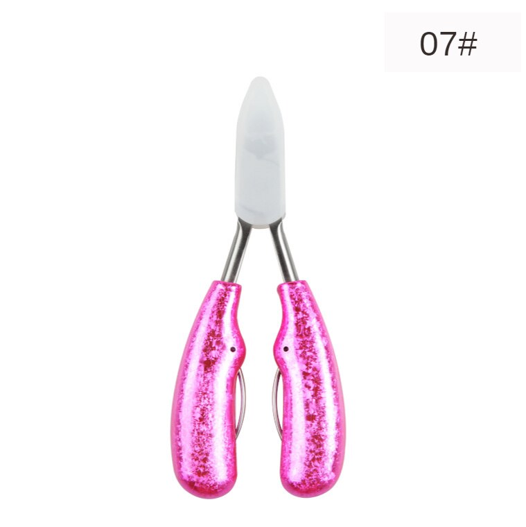 Märke skarp böjd paronychia remover nagelsax manikyr tår död hud tång trimning nagelklippare nipper: 07