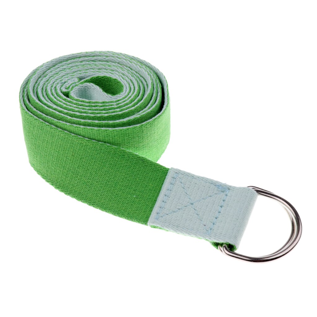 Correa de Yoga para ejercicio físico, anillo en D ajustable de 183cm para estiramiento, flexibilidad y entrenamiento físico para mujeres y hombres