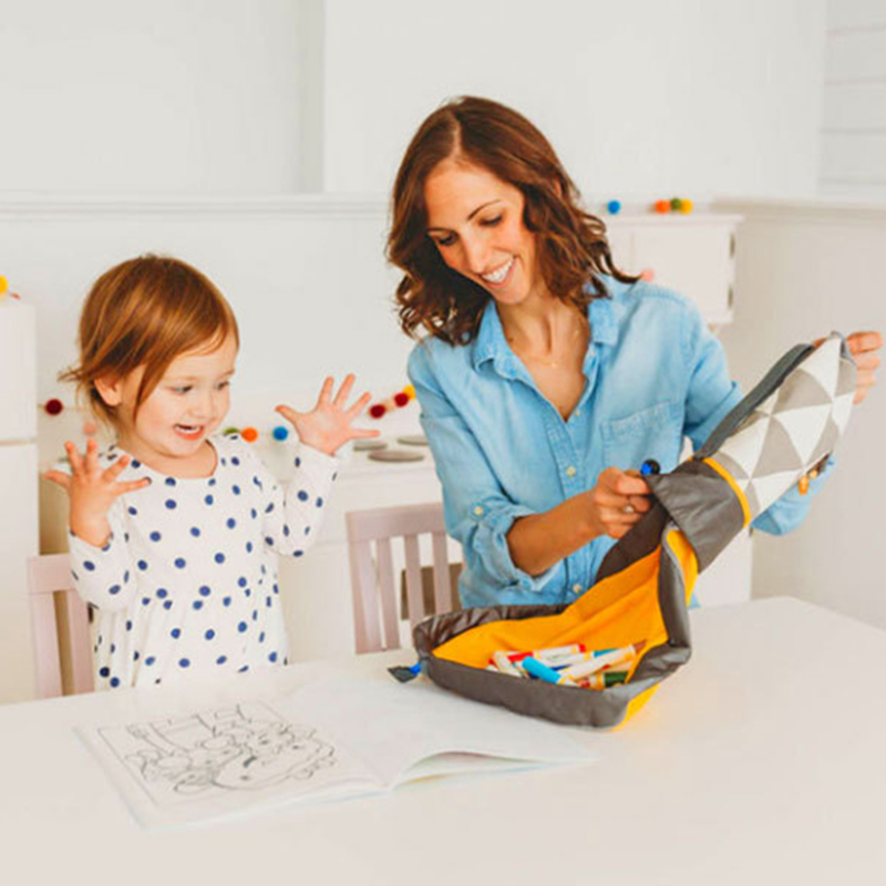 5 sekunder smart baby bærbar glidende legetøj oprydningspose opbevaringsbeholder legetøj vandtæt arrangør spandpose hjemmehjælper