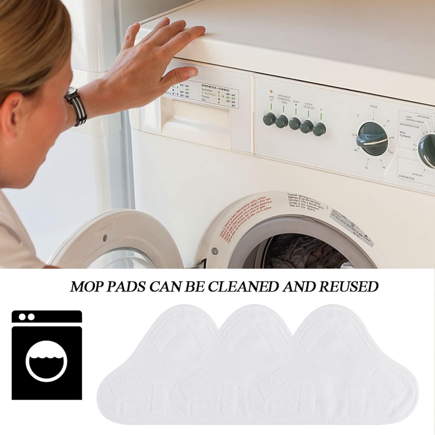 Stoommoppads voor H2O X5 stoomreinigers, vervangende microvezelpads, reinigingsdoekjes voor H20 x5 vloerreinigingshoezen