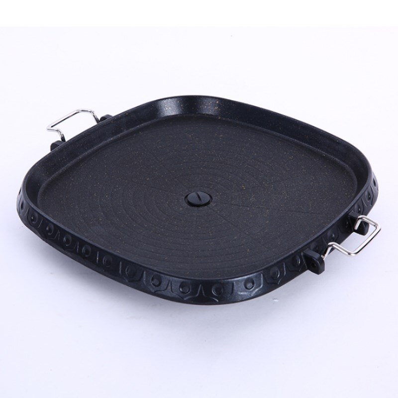 Koreansk firkant grillplate biff stekepanne grill maifan stein bakebrett hjemme vilt bærbart grillbrett: Default Title