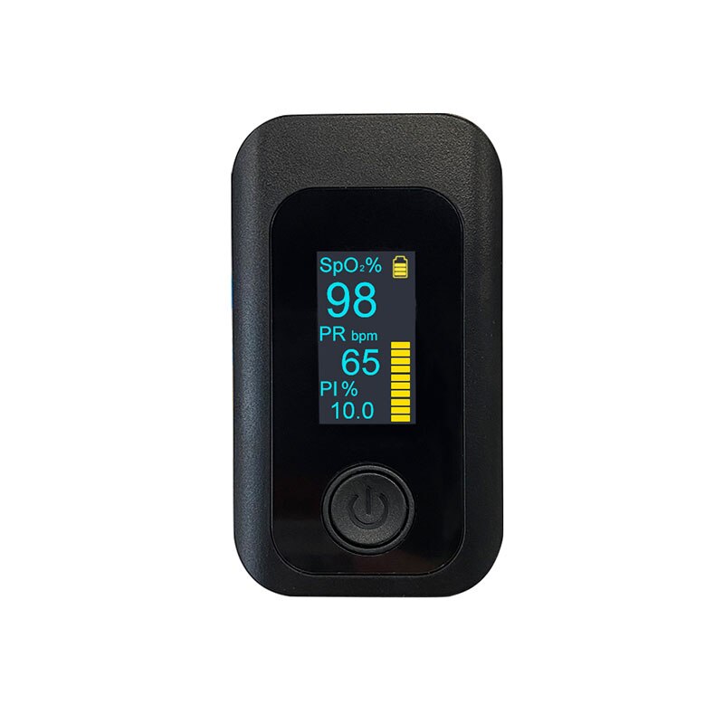 Finger-pulsoximeter Tragbare Pulsioximetro SPO2 PR PI Oximetro De Dedo Digitale Oxymetrie: Only black oximeter