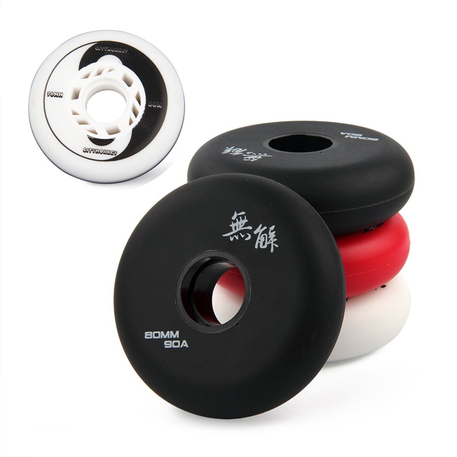 Ruedas de Patines en línea de dureza 85A-90A, ruedas de Patines deslizantes de Slalom de 72mm, 76mm y 80mm para Patines de patinaje SEBA Powerslide