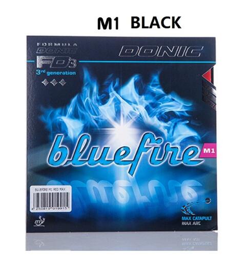 Donic Originele Blue fire M1/M2/M3 Bluefire Pips-in BLAUW SPONS Tafeltennis Rubber Sterke Spin puistjes In Ping Pong Rubber: M1 black