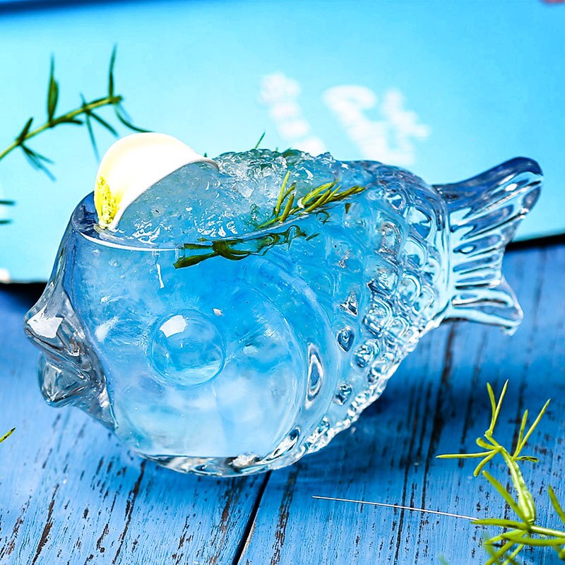 Verre à Cocktail en forme de poisson, épais, verres pour boisson froide, Bar à Cocktail
