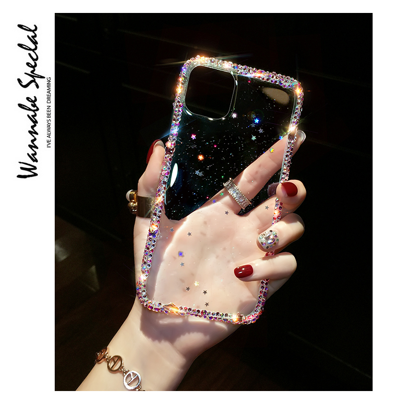 Für iPhone 11 Fall Strass Diamant Glitter Bling Stern Fall Für IPhone 13 12 SE 11 Pro MAX X XR XS 7 8 Plus Abdeckung Capa