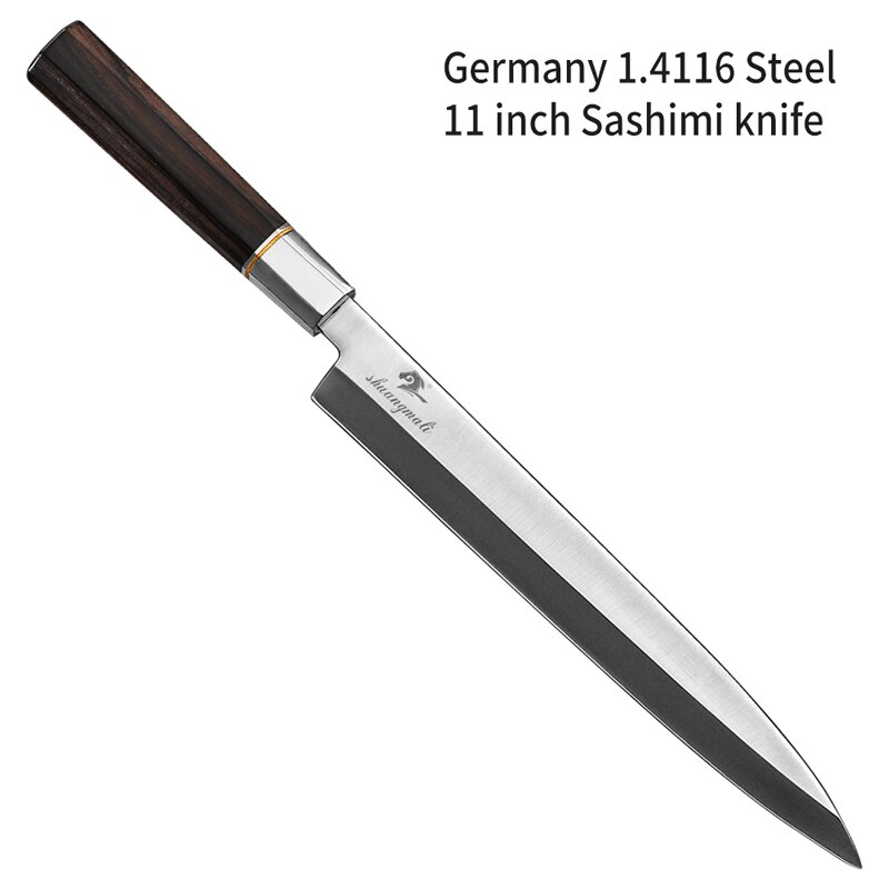 Japanilainen sashimi kinfe 5 op 15 ruostumatonta terästä: 11 tuumaa