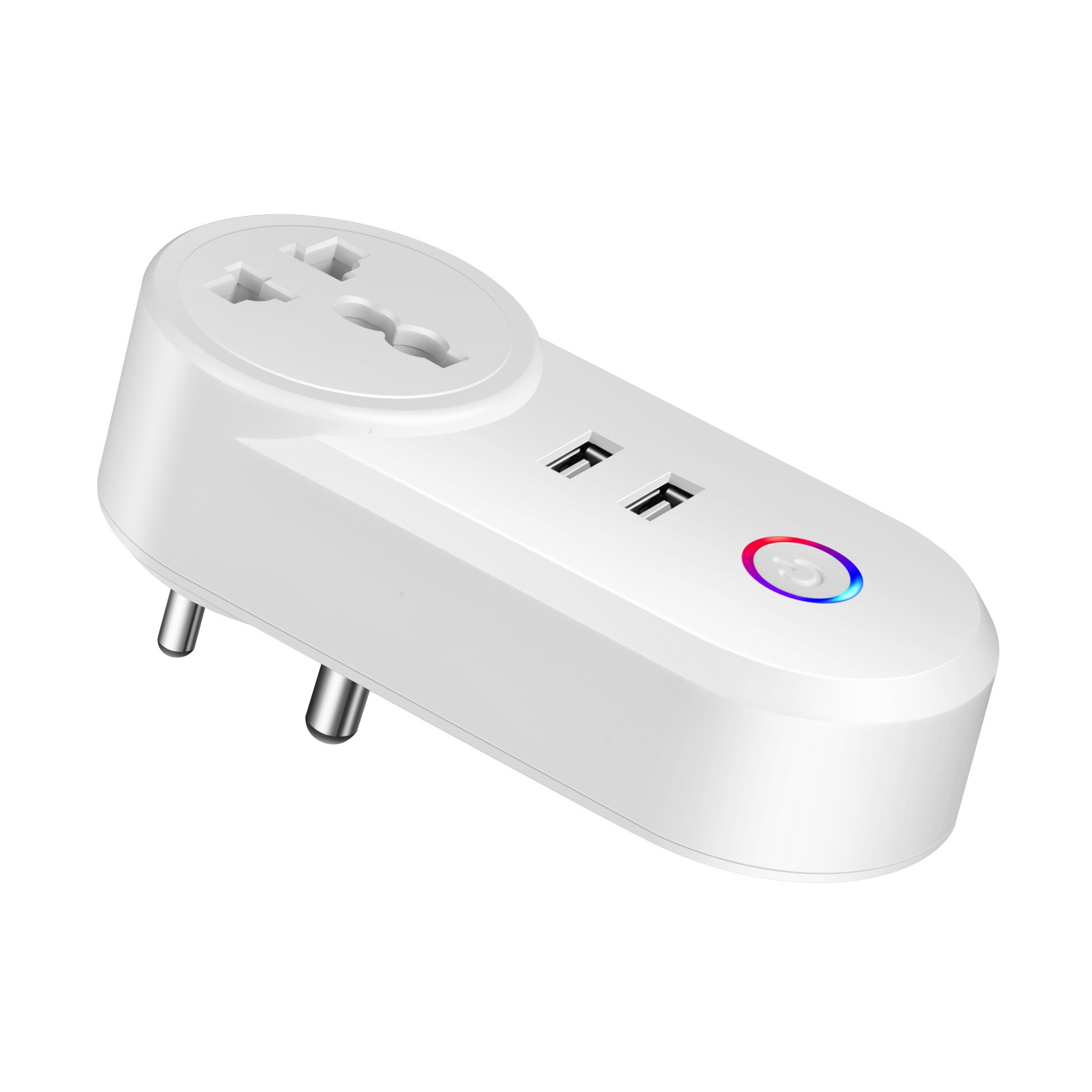 Smart Wifi Plug 16A Power Monitor Tuya APP Control Outlet 2 USB Port Smart Life Wifi Works With Alexa Google Assistant