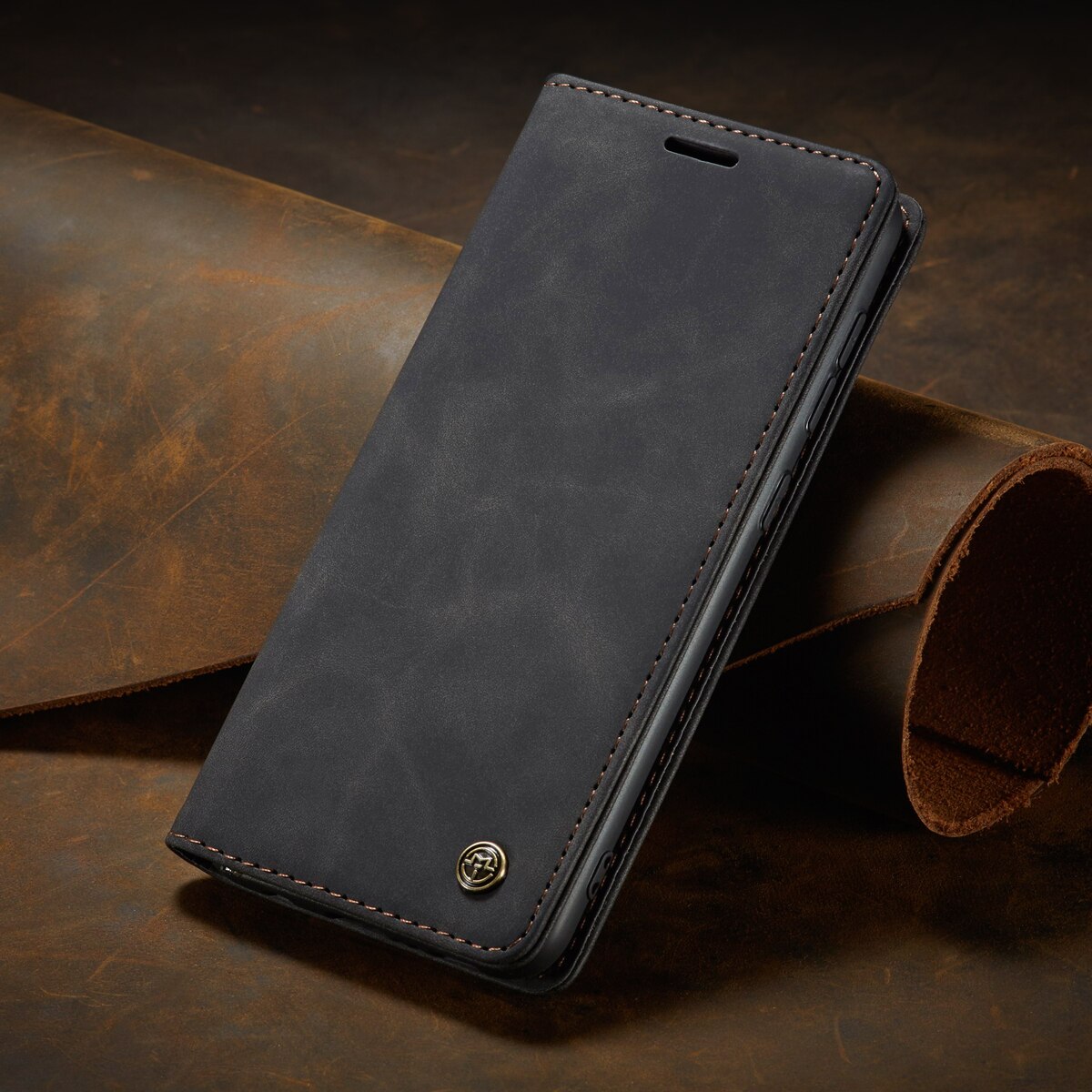 A31 hoesje voor samsung galaxy  a31 luxe leren portemonnee flip kaarthouder telefoonhoesje voor samsung  a31 sm-a315f 31a sm 31 a 315 cover: Zwart