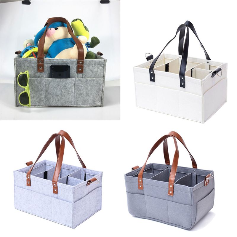 Nappy – boîte de rangement pour bébé, caddie organiseur Portable pour voiture, de fête prénatale 19QF