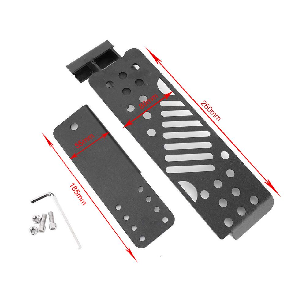 Metal Car Auto Dead Pedal Adjustable Left Side Foot Rest Kick Panel for